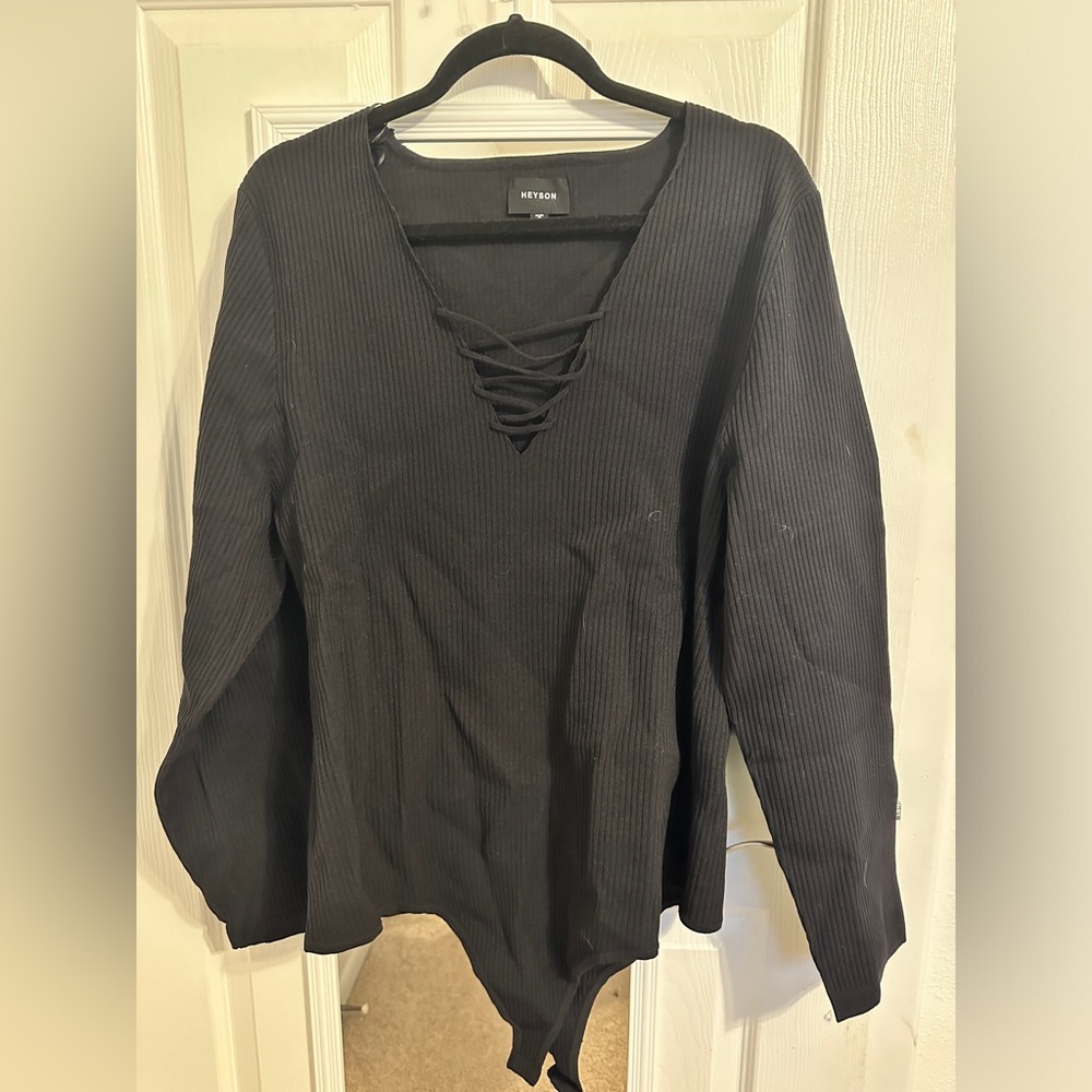 Black Heyson Bodysuit 3X